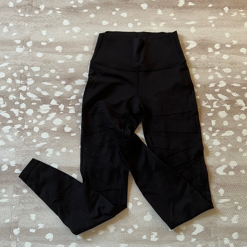 lulu mesh detail legging